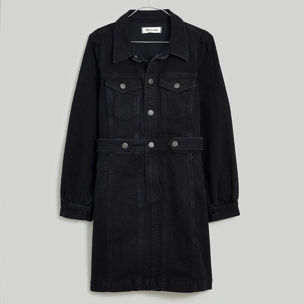 Madewell long sleeve denim dress